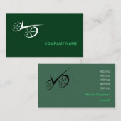 Clever Black Defined Biking Template Visitenkarte (Vorne/Hinten)