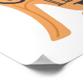 Clever bleibe like a Fox - Children's Art Poster (Ecke)