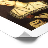 Clever Creations Blue Uni-adults Modern Round Coll Poster (Ecke)