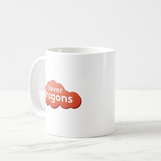 Clever Dragons Tasse (Vorderseite Links)