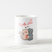 Clever-fect-Liebe: Cat-Themed Coffee Tasse (Mittel)