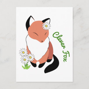 Clever Fox Postkarte