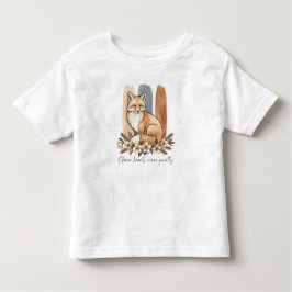 Clever Fox Quote Watercolor Art Kleinkind T-shirt