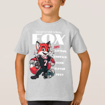 Clever Foxy Fox Gray Cartoon Boys Ash