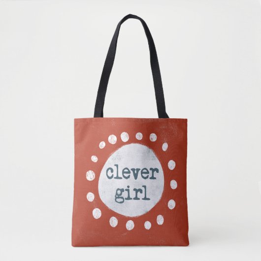 Clever Girl Tote Bag Tasche (Vorderseite)