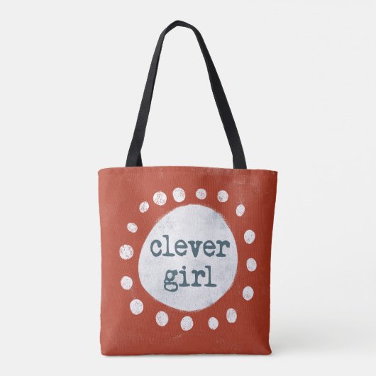 Clever Girl Tote Bag Tasche (Rückseite)