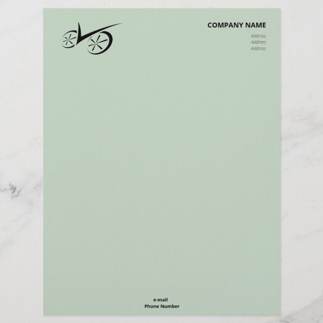 Clever Green Defined Biking Briefbogen (Vorderseite)