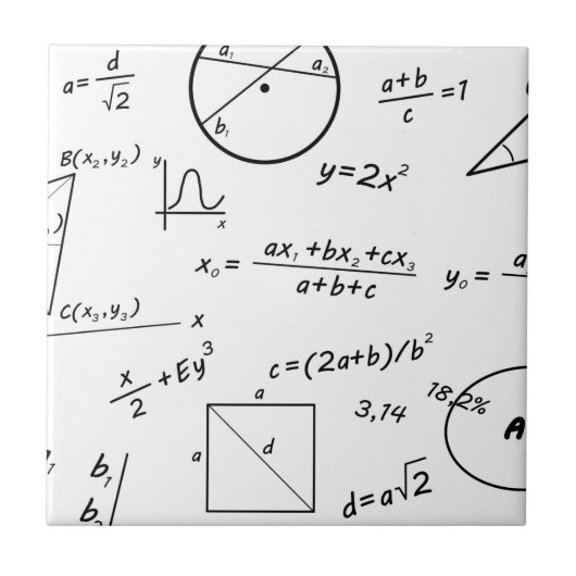 Clever-Mathe-Whiteboard Fliese (Vorderseite)
