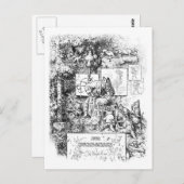 Clever Mr. Fox Postcard Postkarte (Vorne/Hinten)