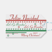 Clever Packpapier Geschenkanhänger (Vorderseite (Horizontal))