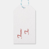 Clever Packpapier Geschenkanhänger (Rückseite)