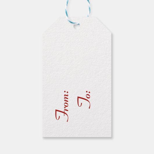 Clever Packpapier Geschenkanhänger (Rückseite)