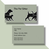 Clever Pet Sitter Design Visitenkarte