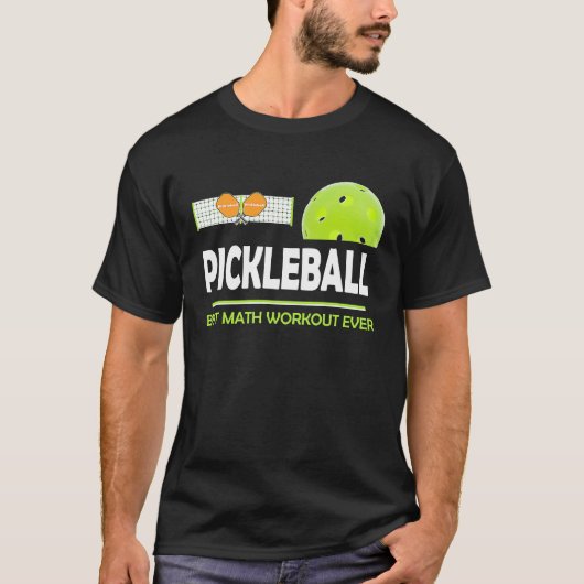 clever Pickleball best math workout ever T-Shirt (Vorderseite)
