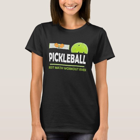 clever Pickleball best math workout ever T-Shirt (Vorderseite)
