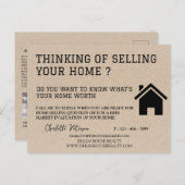 Clever Real Anwesen Marketing Kraft Postkarte (Vorne/Hinten)