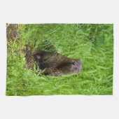 Clever River Otter Geschirrtuch (Horizontal)