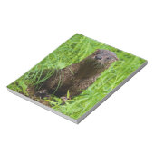 Clever River Otter Notizblock (Rotiert)