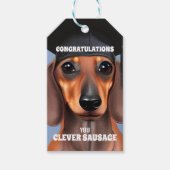 Clever Sausage Geschenkanhänger (Vorderseite)
