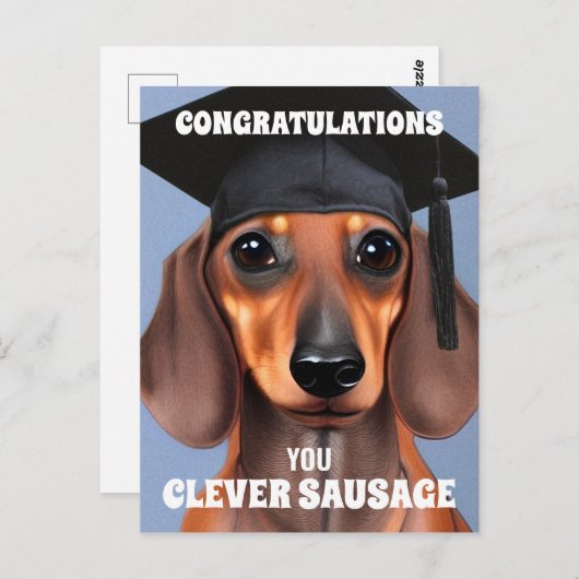 Clever Sausage Postkarte (Vorne/Hinten)