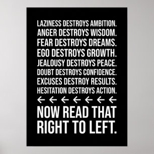 Clever Success Motivation, Fitness, Hustle, Grind  Poster