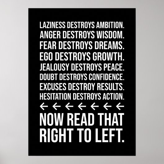 Clever Success Motivation, Fitness, Hustle, Grind Poster (Vorne)