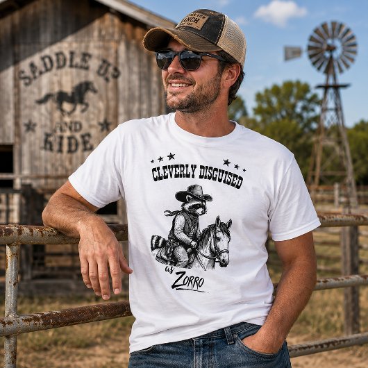 Clever verkleidet als Zorro T-Shirt