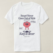 "Clever Vibes Only – Retro Smart Graphic Tee" T-Shirt (Design vorne)