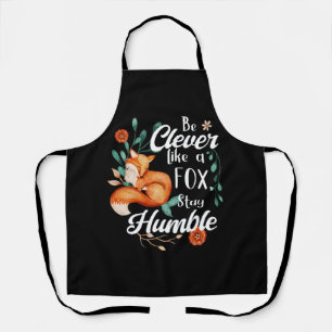 Clever wie ein Fox Humble, botanische Inspiration Schürze