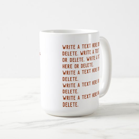 Clever wie ein Fuchs - Ihr Text Kaffeetasse (VorderseiteRechts)