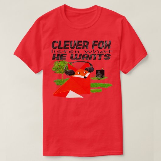 cleverer Fuchs T-Shirt (Design vorne)