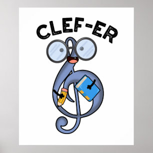 Cleverer lustiger Musik-Wortwitz Poster