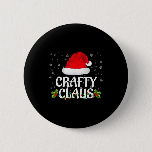 Cleverer Weihnachtsmann Weihnachtslichter Santa Py Button (Vorderseite)
