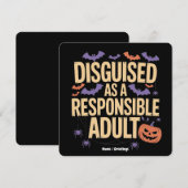 Cleverly getarnt als verantwortungsbewusster Erwac Einladung (Vorne/Hinten)