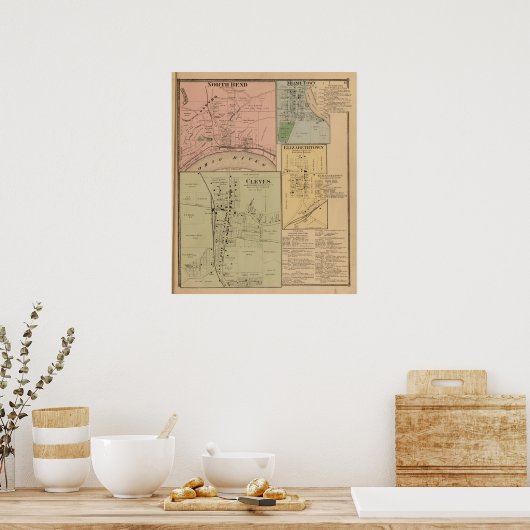 Cleves, North Bend, Ohio Poster (Küche)