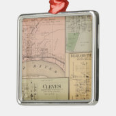 Cleves, North Bend, Ohio Silbernes Ornament (Links)