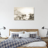 Clew Bay aus Westport, Landkreis Mayo Leinwanddruck (Insitu (Schlafzimmer))