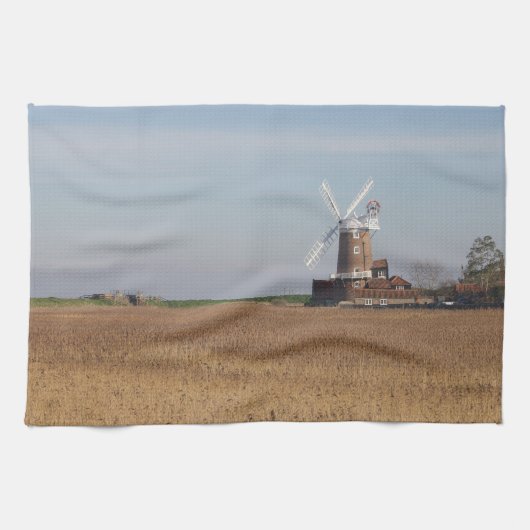 Cley Windmill North Norfolk Geschirrtuch (Horizontal)
