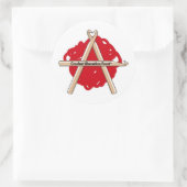 CLF-Sticker Runder Aufkleber (Tasche)