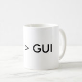 CLI > GUI KAFFEETASSE (VorderseiteRechts)