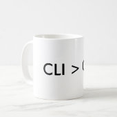 CLI > GUI KAFFEETASSE (Vorderseite Links)
