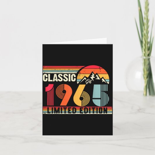 Clic 1965 Limited Edition 60 Year Old 60th Birthda Karte (Vorderseite)