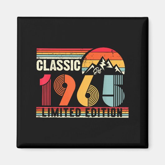 Clic 1965 Limited Edition 60 Year Old 60th Birthda Magnet (Vorne)