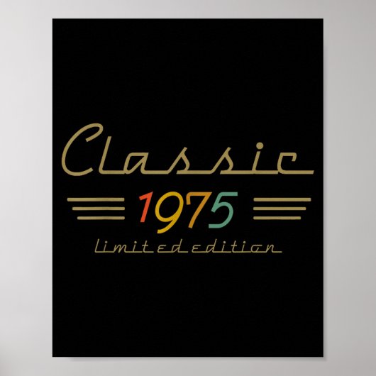 Clic 1975 Limited Edition 50 Year Old 50th Birthda Poster (Vorne)