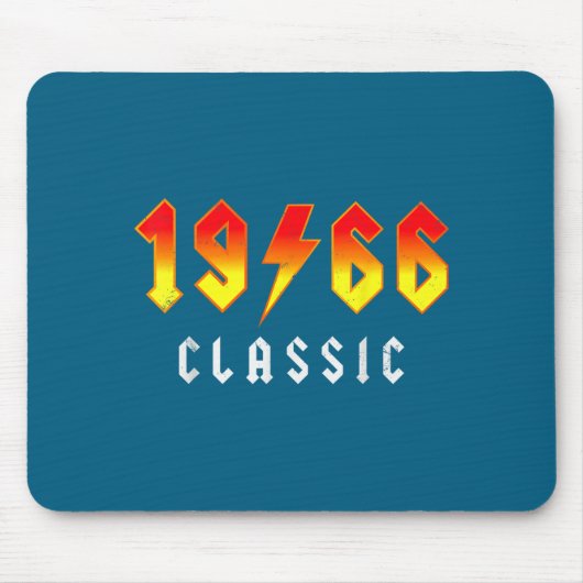 Clic 60 Birthday Decorations Men 60yr 1966 60th Bi Mousepad (Vorne)