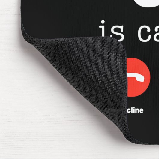 Clic 67 Is Calling Shirt Funny Six Seven Meme  Mousepad (Ecke)