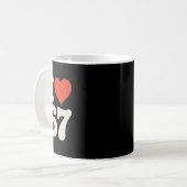 Clic 67 Meme - Ich liebe sechs sieben  Kaffeetasse (Vorderseite Links)