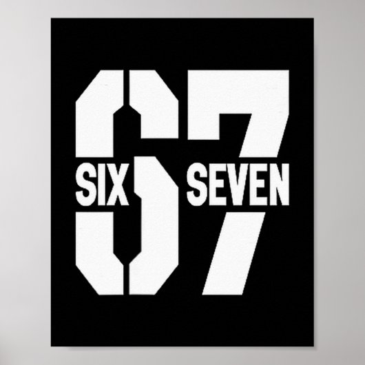 Clic 67 Meme - Ich liebe sechs sieben  Poster (Vorne)
