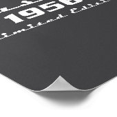 Clic 70 Birthday Decorations Men 70yr 1956 70th Bi Poster (Ecke)