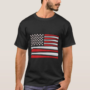 Clic American Baseball Flagge - Vintage Baseball F T-Shirt